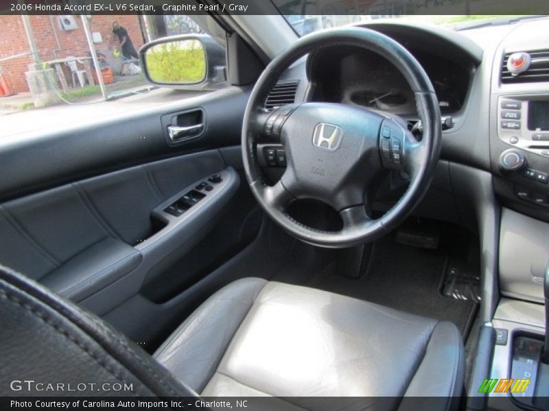 Graphite Pearl / Gray 2006 Honda Accord EX-L V6 Sedan