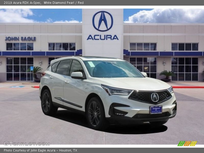 White Diamond Pearl / Red 2019 Acura RDX A-Spec