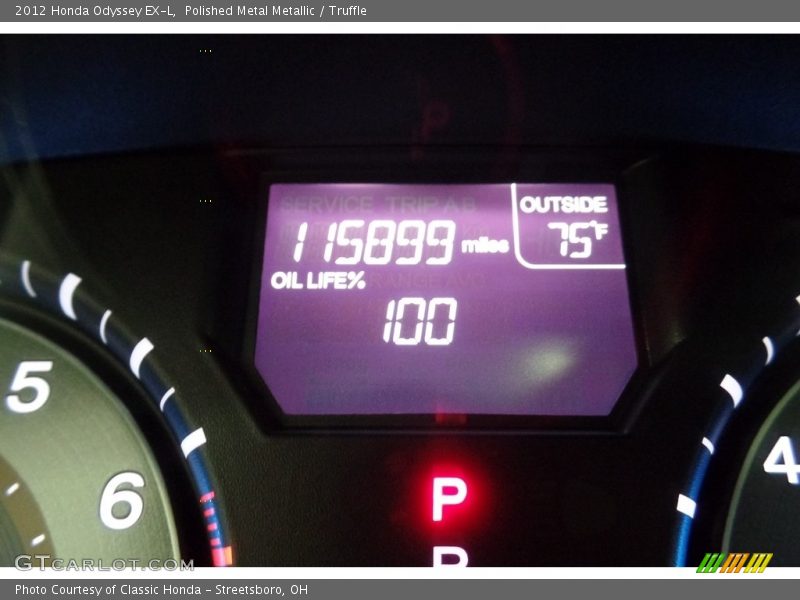 Polished Metal Metallic / Truffle 2012 Honda Odyssey EX-L
