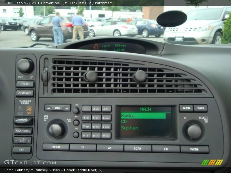Jet Black Metallic / Parchment 2006 Saab 9-3 2.0T Convertible