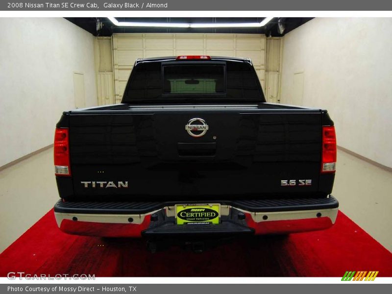Galaxy Black / Almond 2008 Nissan Titan SE Crew Cab