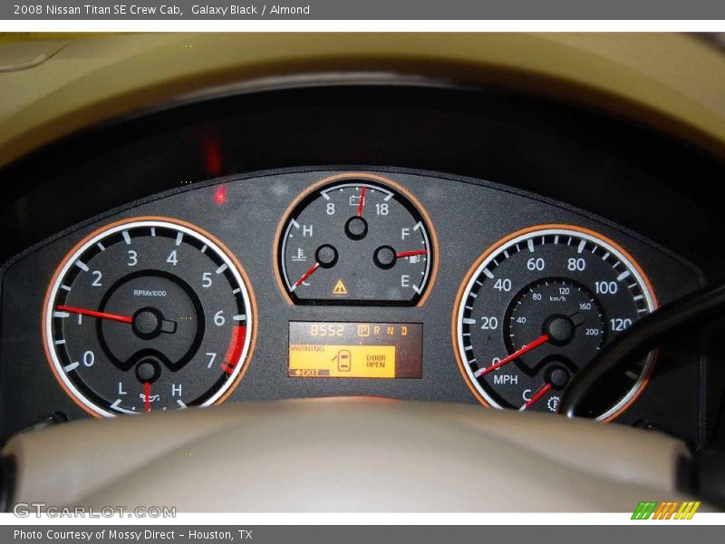Galaxy Black / Almond 2008 Nissan Titan SE Crew Cab