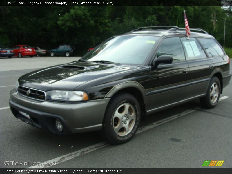 Black Granite Pearl / Grey 1997 Subaru Legacy Outback Wagon