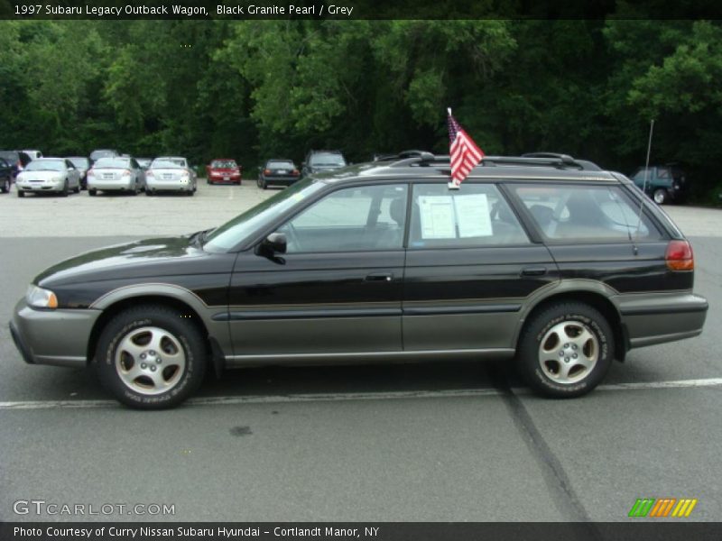 Black Granite Pearl / Grey 1997 Subaru Legacy Outback Wagon