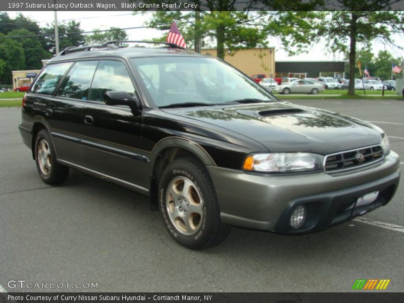 Black Granite Pearl / Grey 1997 Subaru Legacy Outback Wagon