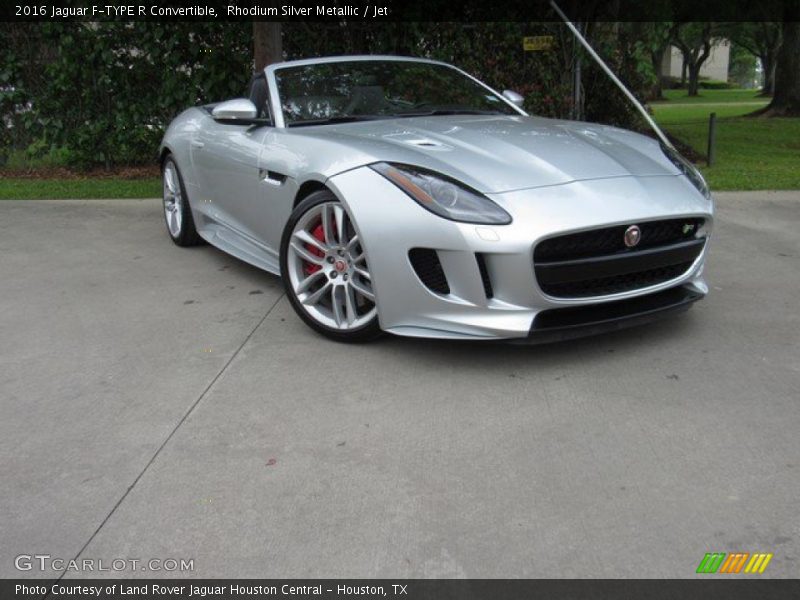Rhodium Silver Metallic / Jet 2016 Jaguar F-TYPE R Convertible