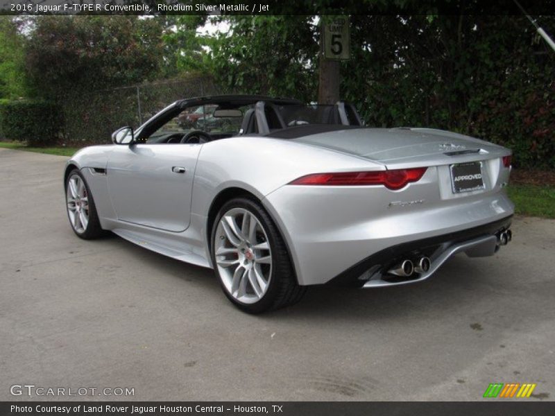 Rhodium Silver Metallic / Jet 2016 Jaguar F-TYPE R Convertible