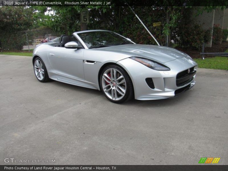 Rhodium Silver Metallic / Jet 2016 Jaguar F-TYPE R Convertible