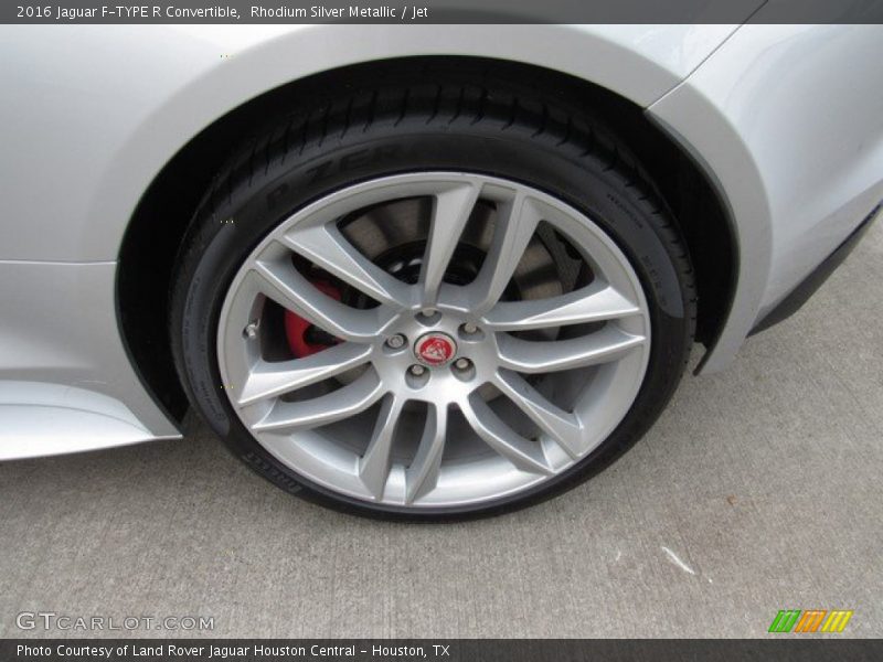 Rhodium Silver Metallic / Jet 2016 Jaguar F-TYPE R Convertible