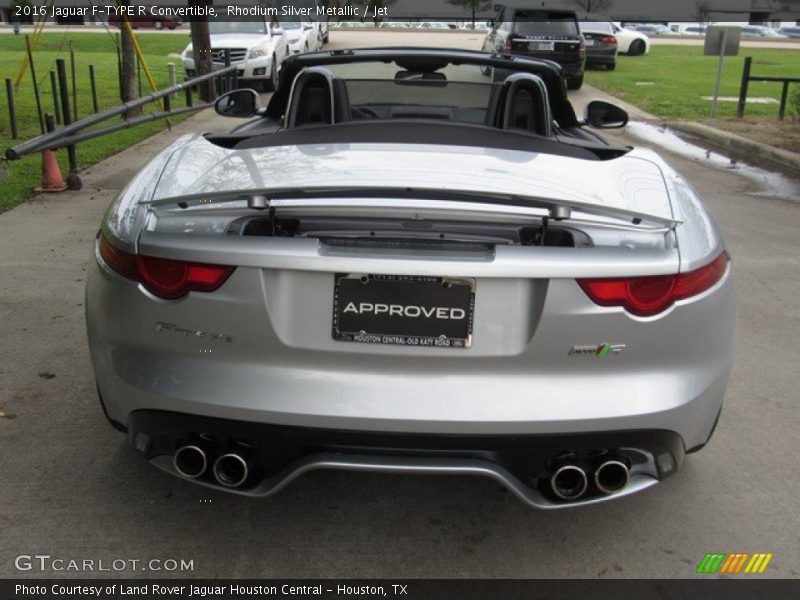 Rhodium Silver Metallic / Jet 2016 Jaguar F-TYPE R Convertible