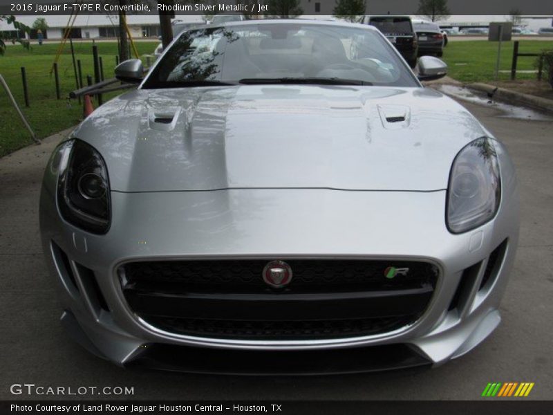 Rhodium Silver Metallic / Jet 2016 Jaguar F-TYPE R Convertible