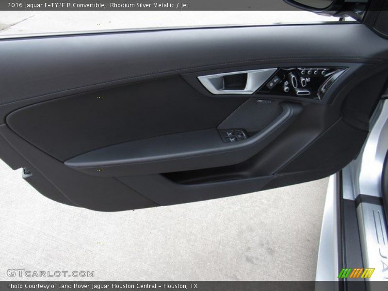 Rhodium Silver Metallic / Jet 2016 Jaguar F-TYPE R Convertible