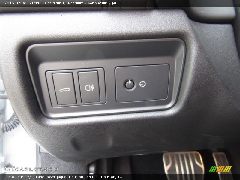 Rhodium Silver Metallic / Jet 2016 Jaguar F-TYPE R Convertible