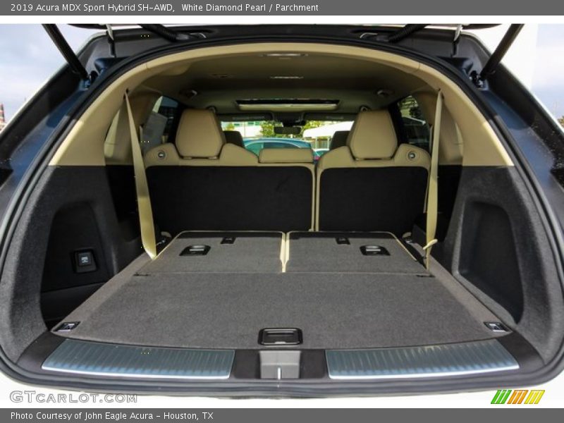 White Diamond Pearl / Parchment 2019 Acura MDX Sport Hybrid SH-AWD