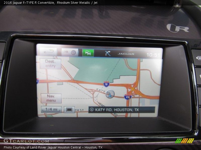 Rhodium Silver Metallic / Jet 2016 Jaguar F-TYPE R Convertible