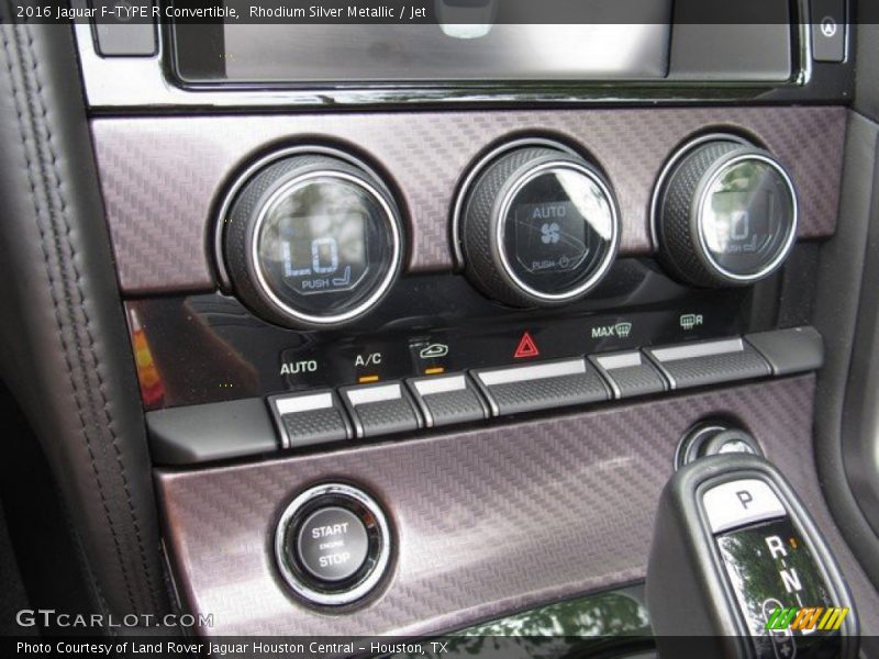 Rhodium Silver Metallic / Jet 2016 Jaguar F-TYPE R Convertible