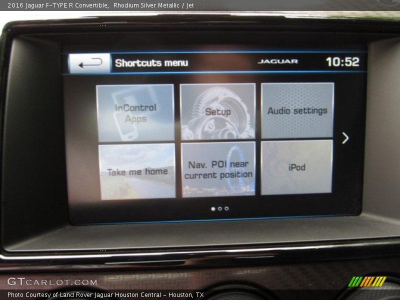 Rhodium Silver Metallic / Jet 2016 Jaguar F-TYPE R Convertible