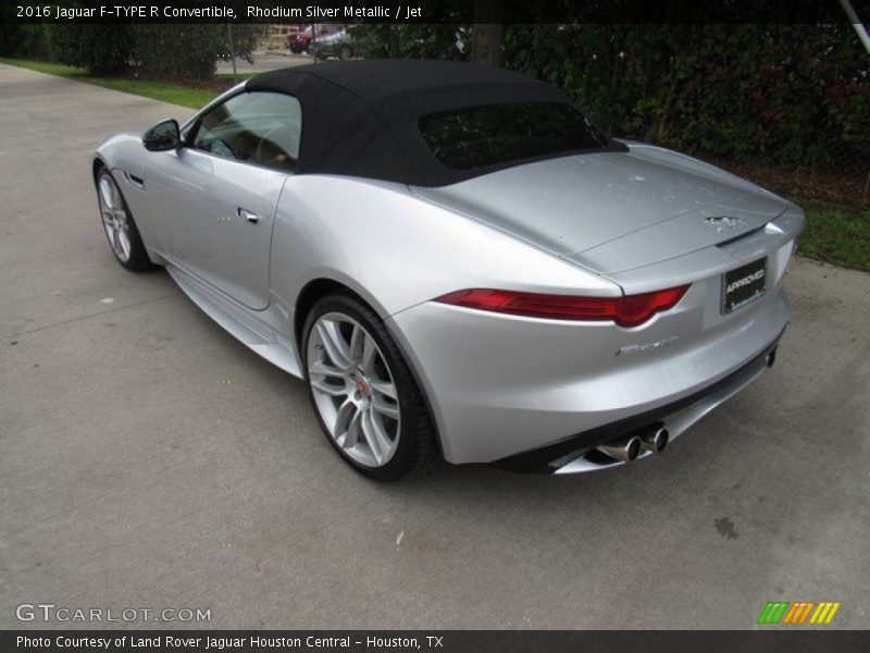 Rhodium Silver Metallic / Jet 2016 Jaguar F-TYPE R Convertible