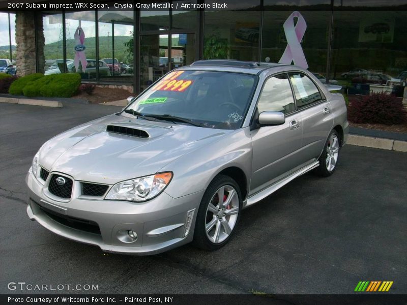 Crystal Gray Metallic / Anthracite Black 2007 Subaru Impreza WRX Sedan