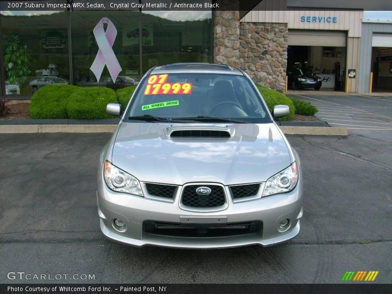 Crystal Gray Metallic / Anthracite Black 2007 Subaru Impreza WRX Sedan