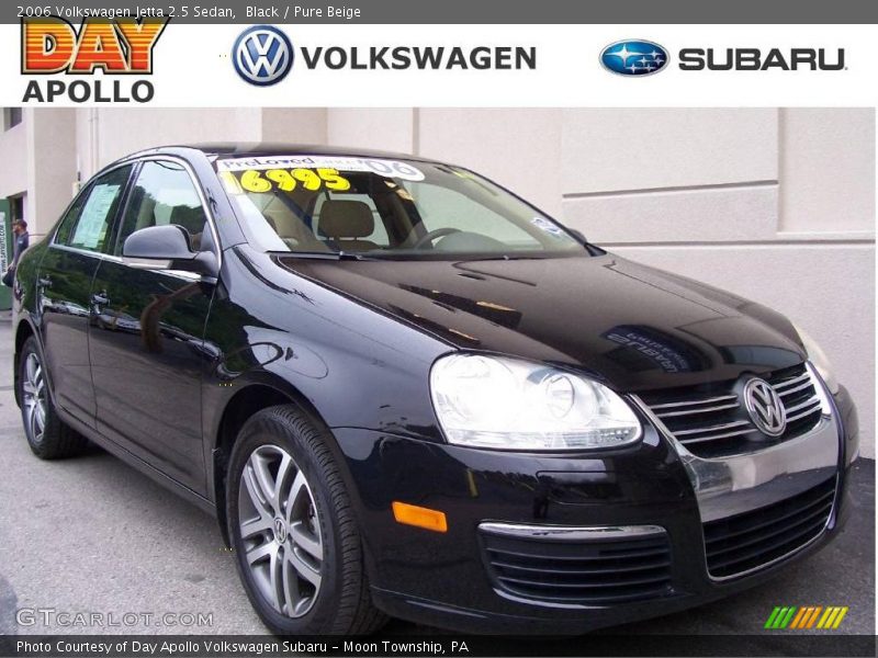 Black / Pure Beige 2006 Volkswagen Jetta 2.5 Sedan