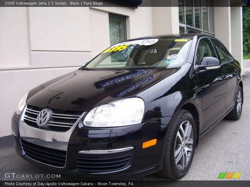 Black / Pure Beige 2006 Volkswagen Jetta 2.5 Sedan