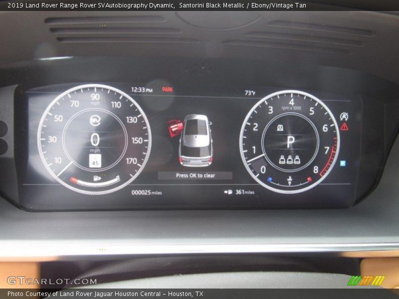  2019 Range Rover SVAutobiography Dynamic SVAutobiography Dynamic Gauges