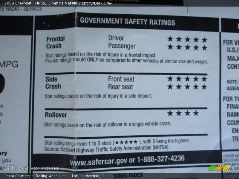 Silver Ice Metallic / Ebony/Dark Gray 2009 Chevrolet HHR SS