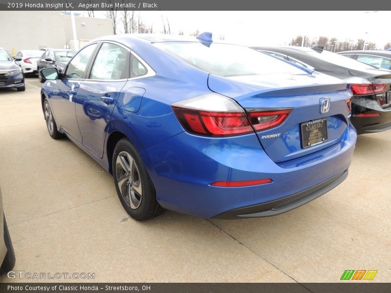 Aegean Blue Metallic / Black 2019 Honda Insight LX