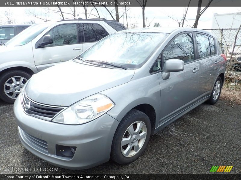 Magnetic Gray Metallic / Charcoal 2011 Nissan Versa 1.8 SL Hatchback