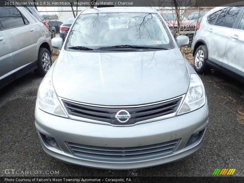 Magnetic Gray Metallic / Charcoal 2011 Nissan Versa 1.8 SL Hatchback