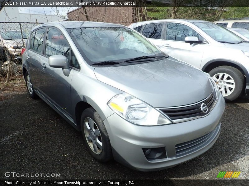 Magnetic Gray Metallic / Charcoal 2011 Nissan Versa 1.8 SL Hatchback