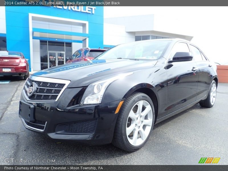 Black Raven / Jet Black/Jet Black 2014 Cadillac ATS 2.0L Turbo AWD