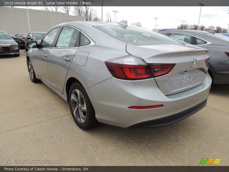 Lunar Silver Metallic / Black 2019 Honda Insight EX