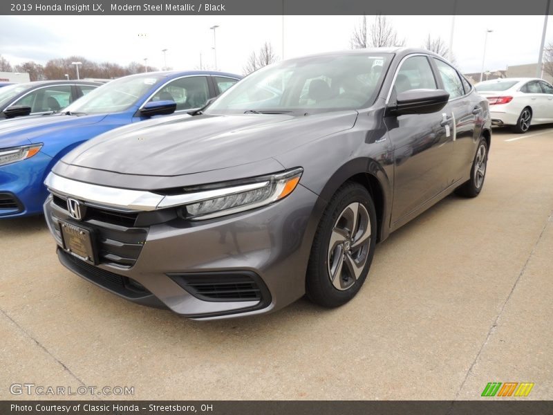 Modern Steel Metallic / Black 2019 Honda Insight LX