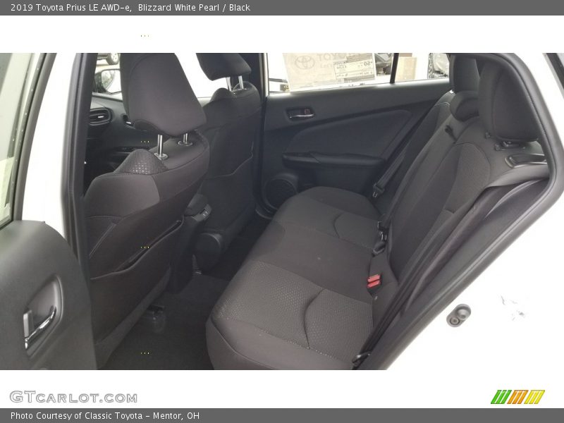 Blizzard White Pearl / Black 2019 Toyota Prius LE AWD-e