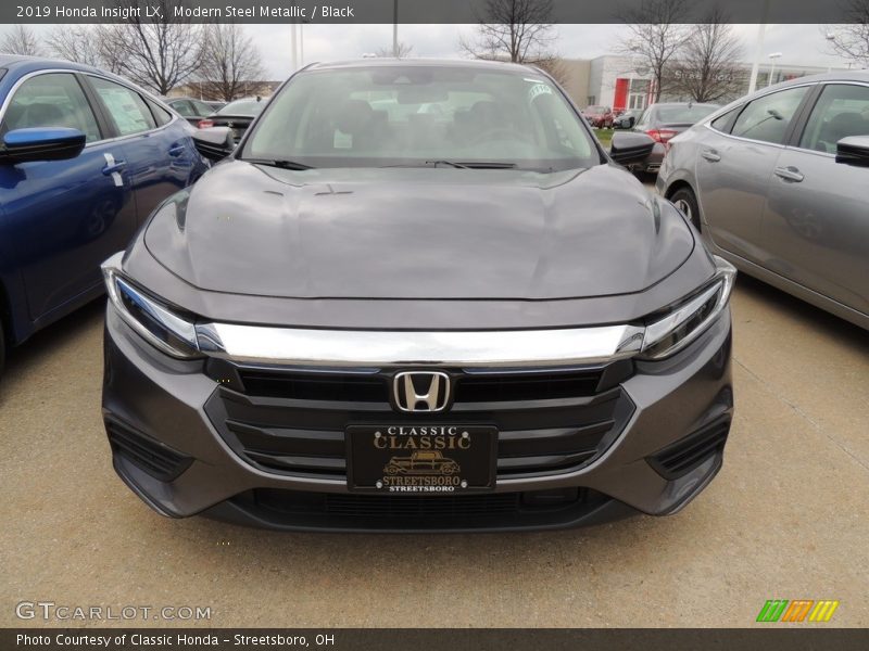Modern Steel Metallic / Black 2019 Honda Insight LX