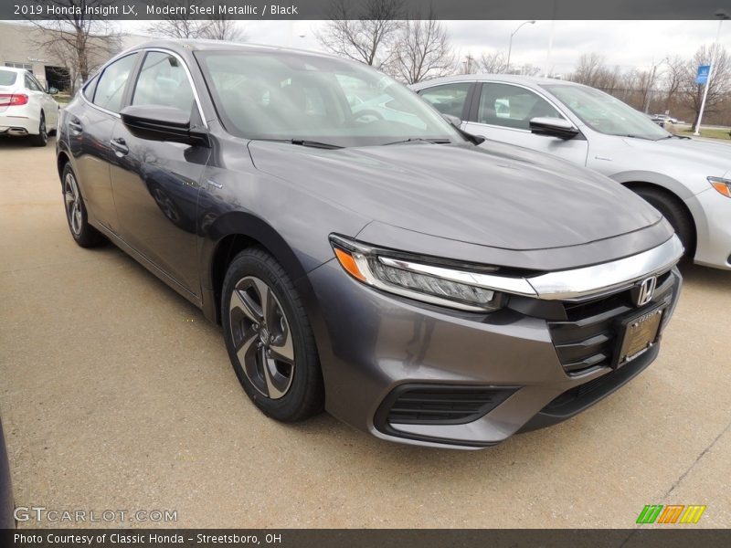 Modern Steel Metallic / Black 2019 Honda Insight LX