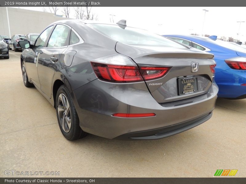 Modern Steel Metallic / Black 2019 Honda Insight LX