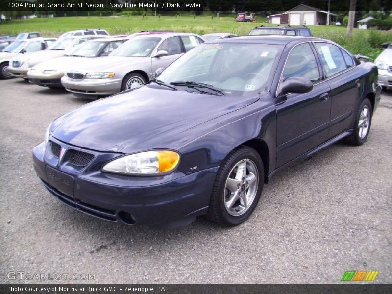 Navy Blue Metallic / Dark Pewter 2004 Pontiac Grand Am SE Sedan