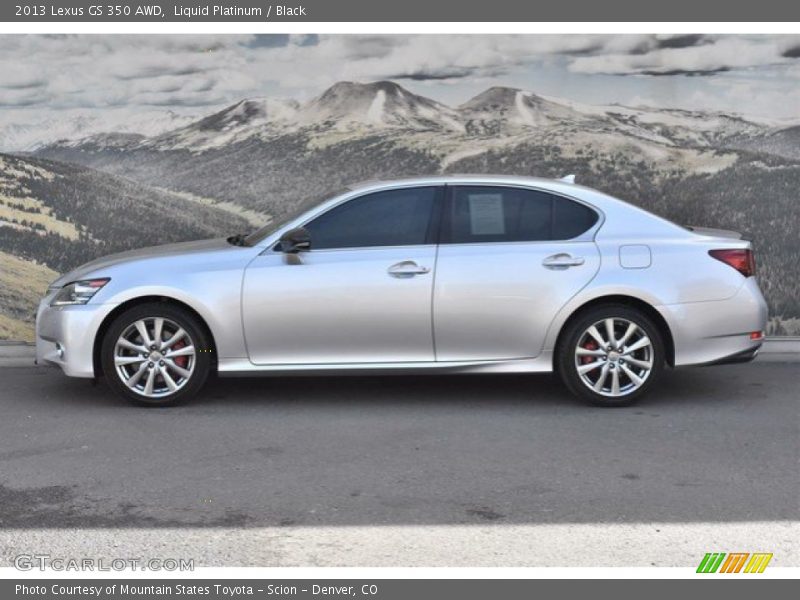 Liquid Platinum / Black 2013 Lexus GS 350 AWD