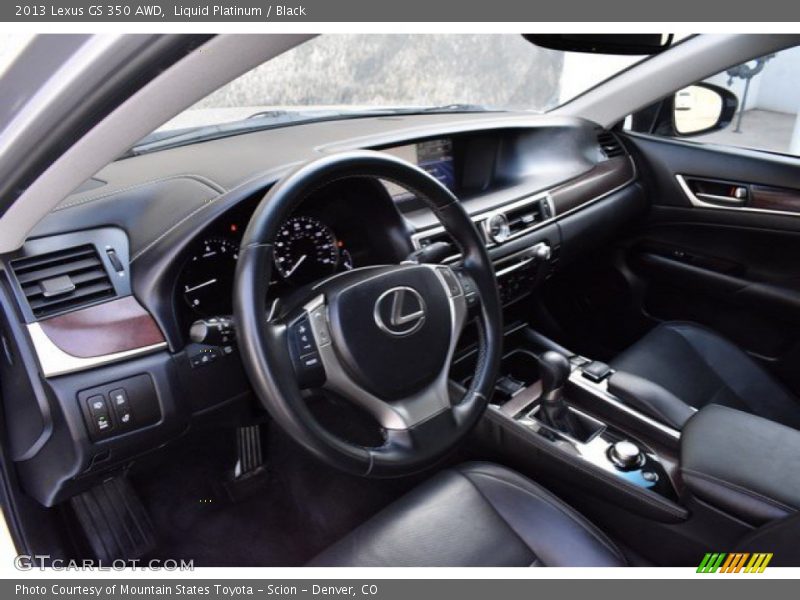 Liquid Platinum / Black 2013 Lexus GS 350 AWD