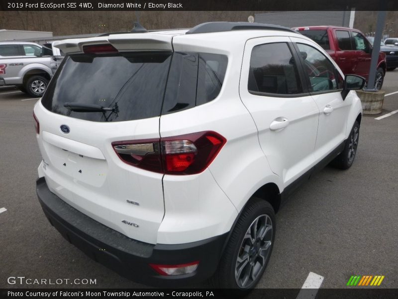 Diamond White / Ebony Black 2019 Ford EcoSport SES 4WD