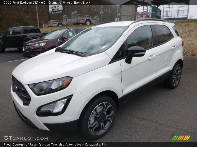 Diamond White / Ebony Black 2019 Ford EcoSport SES 4WD