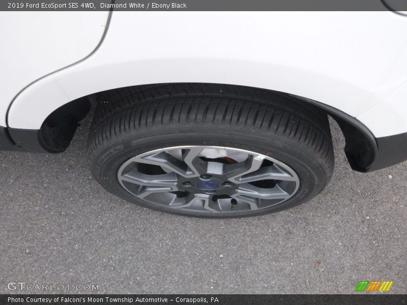 Diamond White / Ebony Black 2019 Ford EcoSport SES 4WD
