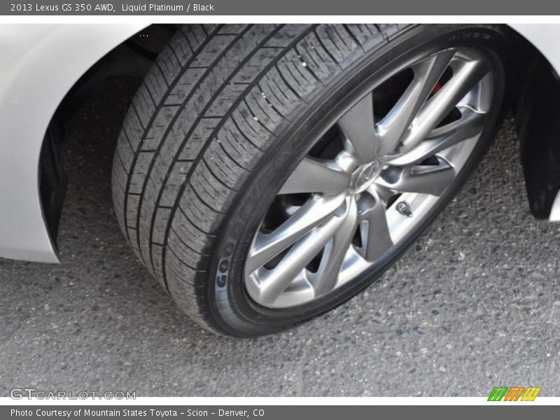 Liquid Platinum / Black 2013 Lexus GS 350 AWD