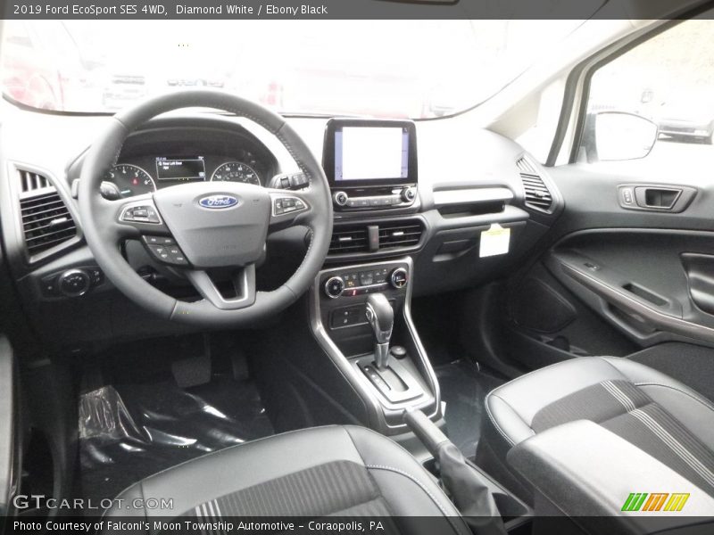 Diamond White / Ebony Black 2019 Ford EcoSport SES 4WD