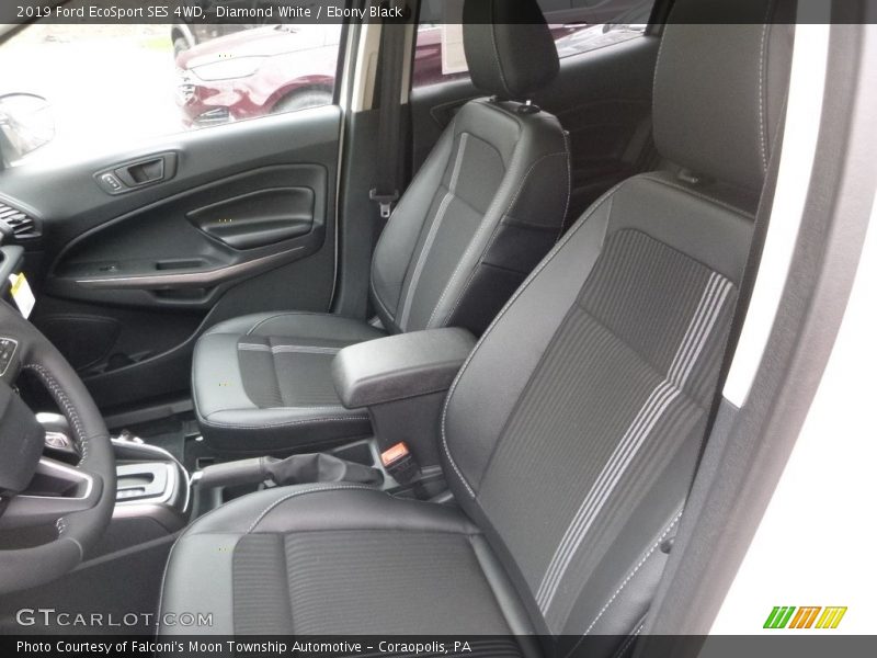 Diamond White / Ebony Black 2019 Ford EcoSport SES 4WD