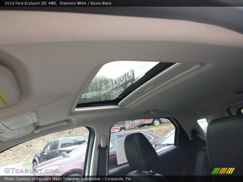 Diamond White / Ebony Black 2019 Ford EcoSport SES 4WD