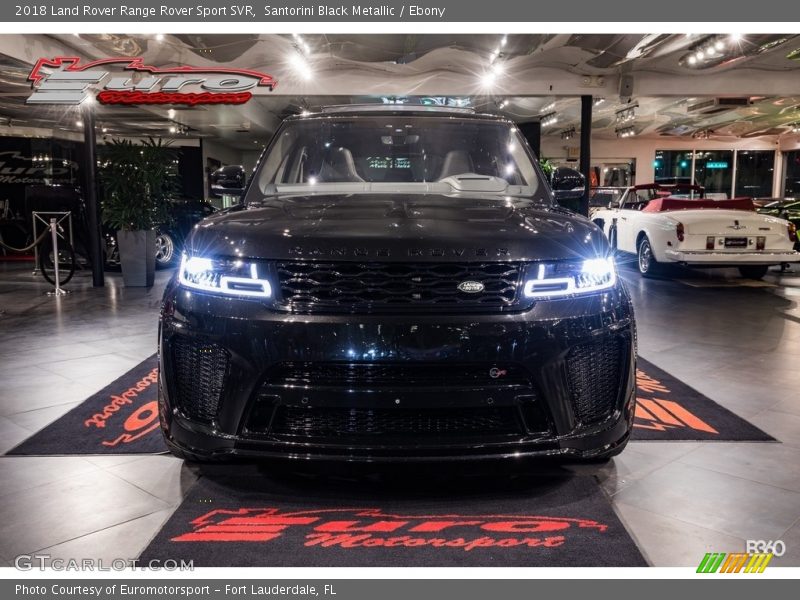 Santorini Black Metallic / Ebony 2018 Land Rover Range Rover Sport SVR
